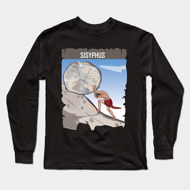 Sisyphus Long Sleeve T-Shirt by dobriarto